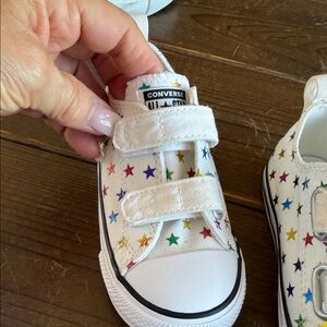 Converse Kids' Multicolor Star White Sneakers